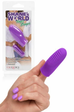 California Exotic 2.75” Textured Silicone Finger Vibrator