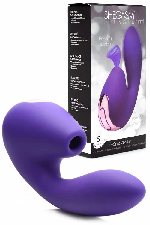 Inmi Shegasm G-Spot Vibrator With Clitoral Suction 1 Inmi Shegasm G-Spot Vibrator With Clitoral Suction