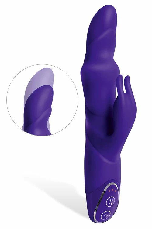 Adam and Eve Thrusting 10" Sculpted Silicone Rabbit Vibrator 1 Adam and Eve Thrusting 10" Sculpted Silicone Rabbit Vibrator
