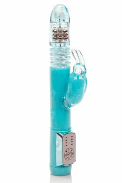 California Exotic Thrusting & Rotating Beaded 10.2" Rabbit Vibrator