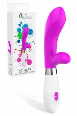 Shots Toys 8.3" Achilles Silicone Rabbit Vibrator
