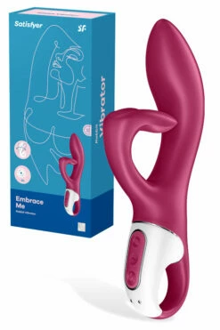 Satisfyer Embrace Me Rabbit Vibrator with Clitoris Tickler