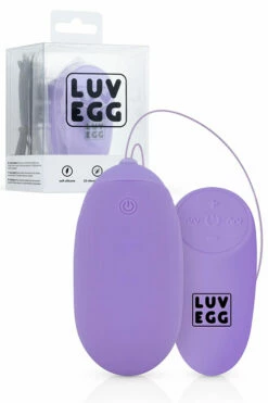 LUV EGG 6.3" Vibrating Luv Egg XL with Remote Control