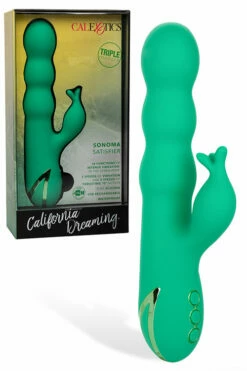 California Exotic Sonoma Satisfier Thrusting Rabbit Vibrator with Clitoral Teaser