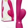 Shots Toys 8.8" Hide Thumping Rabbit Vibrator with Airwave Clitoral Stimulator