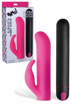 Bang 8.5" XL Bullet With Removable Rabbit Sleeve