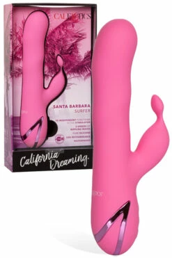 California Exotic 8.5" Silicone Rabbit with Flicking Teaser & Wave Function