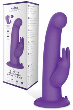 The Rabbit Company G-Spot Rotating 8.3" Rabbit Peg Vibrator
