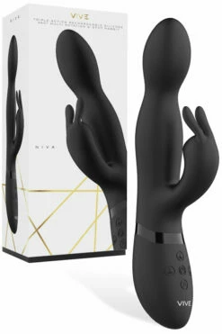 Vive Niva 8.5" Rabbit Vibrator With Rotating G-Spot Tip