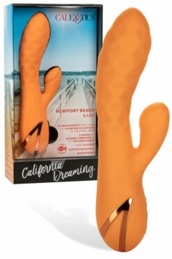 California Exotic Newport Beach Babe 8.5" Rabbit Vibrator With Thumping Teaser