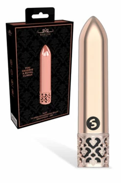 Shots Toys 4.2" Royal Gems Glitz Rechargeable Bullet Vibrator