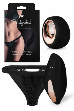 Pantyrebel Vibrating Tanga Thong with Remote Control