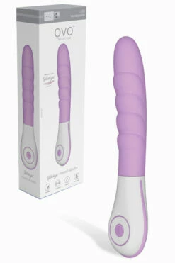 OVO Silkskyn 8.6" Silicone Ribbed Vibrator