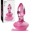 Pipedream 3.2" Glass Butt Plug with Suction Base