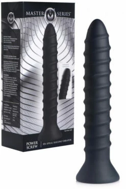 Master Series Spiral Silicone 8" Vibrator