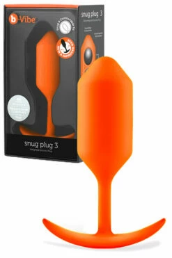 B-Vibe Snug Plug 3 - 4.7" Weighted Butt Plug