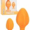 California Exotic Cheeky Orange Silicone Butt Plug Set (2 Pce)