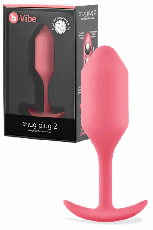 B-Vibe Snug Plug 2 - 4.1" Weighted Butt Plug 1 B-Vibe Snug Plug 2 - 4.1" Weighted Butt Plug