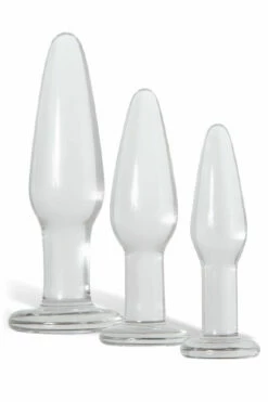 Adam and Eve Glass Anal Training Set (3 Pce)