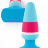 Feelz 3.5" Plugz Multicolour Butt Plug - No. 1