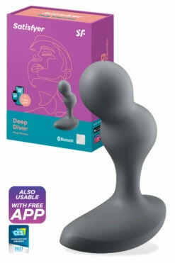 Satisfyer Deep Diver Vibrating Butt Plug with App Control