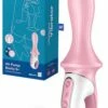 Satisfyer Air Pump Booty 5 7" Inflatable Anal Vibrator with App Control