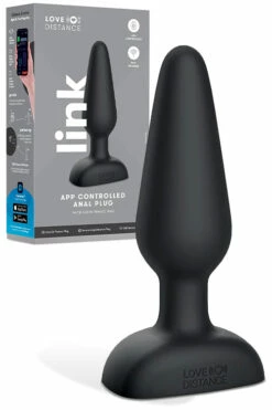 Love Distance Link - 5.5" Vibrating Anal Plug with App Control