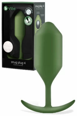 B-Vibe Snug Plug 4 - 5.2" Weighted Butt Plug