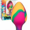 California Exotic Cheeky Tie-Dye Silicone Butt Plug - Large