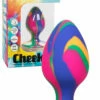 California Exotic Cheeky Tie-Dye Silicone Butt Plug - Medium