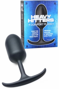 Heavy Hitters Premium Silicone Weighted Butt Plug - Large