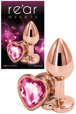 Nsnovelties 2.8" Butt Plug With Crystal Heart Base