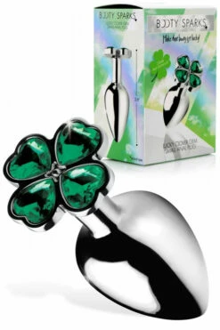 Booty Sparks Lucky Clover 2.6" Metal Butt Plug