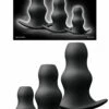 Nsnovelties Hollow Rippled Silicone Butt Plug Set (3 Pce)