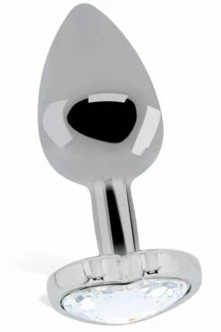 Shots Toys Metal 3.2" Butt Plug with Love Heart Base