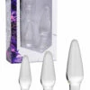 Prisms Erotic Glass Anal Trainer Kit (3 Pce)