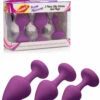 Frisky 3-Piece Beginners' Silicone Anal Plugs