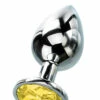 Curious Candy November - 2.7" Topaz Birthstone Butt Plug with Jewel
