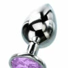 Curious Candy February - 2.7" Amethyst Birthstone Butt Plug with Jewel