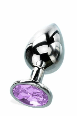 Curious Candy February - 2.7" Amethyst Birthstone Butt Plug with Jewel