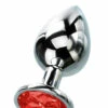 Curious Candy January - 2.7" Garnet Birthstone Butt Plug with Jewel