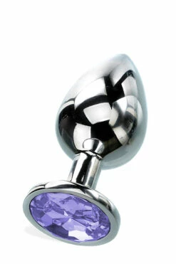 Curious Candy December - 2.7" Tanzanite Birthstone Butt Plug with Jewel
