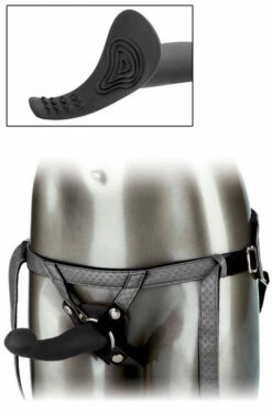 California Exotic Vibrating Strap On Set With 6.5" Dildo