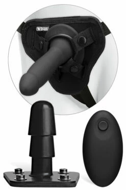 Doc Johnson Vac-U-Lock Semi-Realistic 6.5" Silicone Dildo Vibrating Set