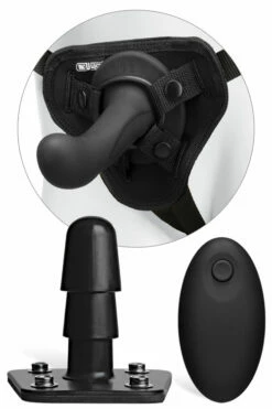 Doc Johnson Vac-U-Lock G-Spot 6.5" Silicone Dildo Vibrating Set