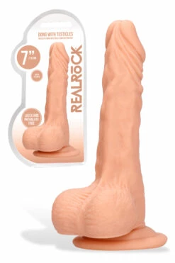 Shots Toys 7" Realistic Textured Dildo with Suction Cup