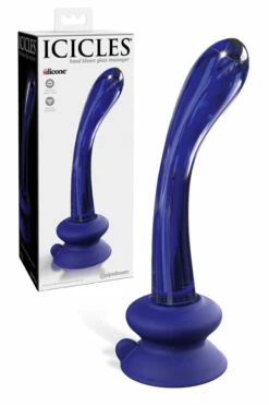 Pipedream 7.1" Curved Glass Wand Massager with Suction Base