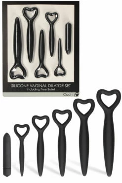 OUCH! Silicone Vaginal Dilator Set with Bullet (6 Pce)
