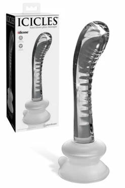 Pipedream 7.1" Hand Blown Glass Dildo with Suction Base