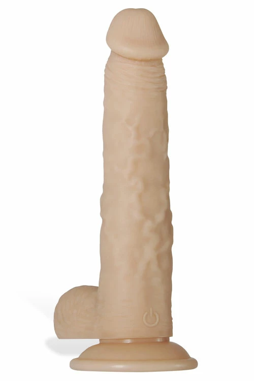 Adam and Eve Realistic 9.1" Vibrating Dildo With Suction Base 1 Adam and Eve Realistic 9.1" Vibrating Dildo With Suction Base